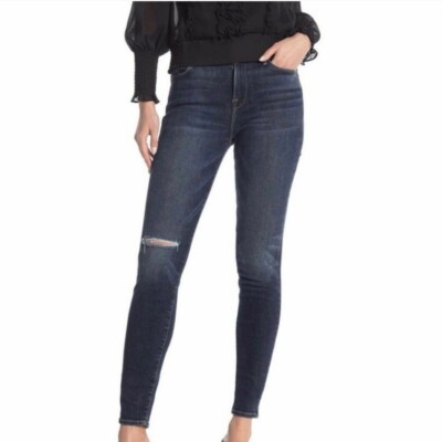 NEW FRAME Le Skinny High Jeans in Blue Heren Size 24