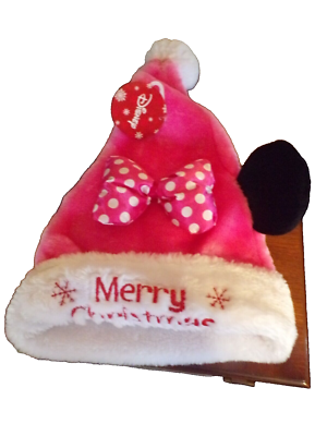 MINNIE MOUSE Disney Christmas Santa Hat w/ BOW & EARS BRAND  display picture 3