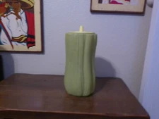 Vintage Celery Crisper - Tall Vegetable Keeper -Green, Yellow Lid