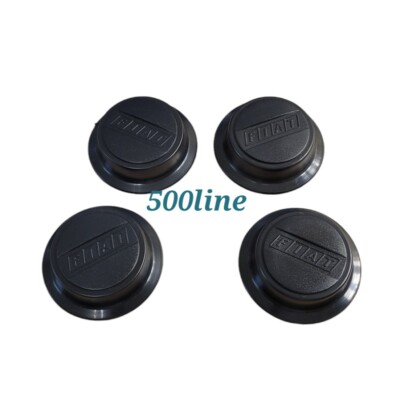 Kit 4 coprimozzi ruota Fiat panda 141 con scritta Fiat Alta Qualità