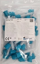 *48-Pack* Danville Zest Dental Waste Saver Mixing Tips Teal 90003