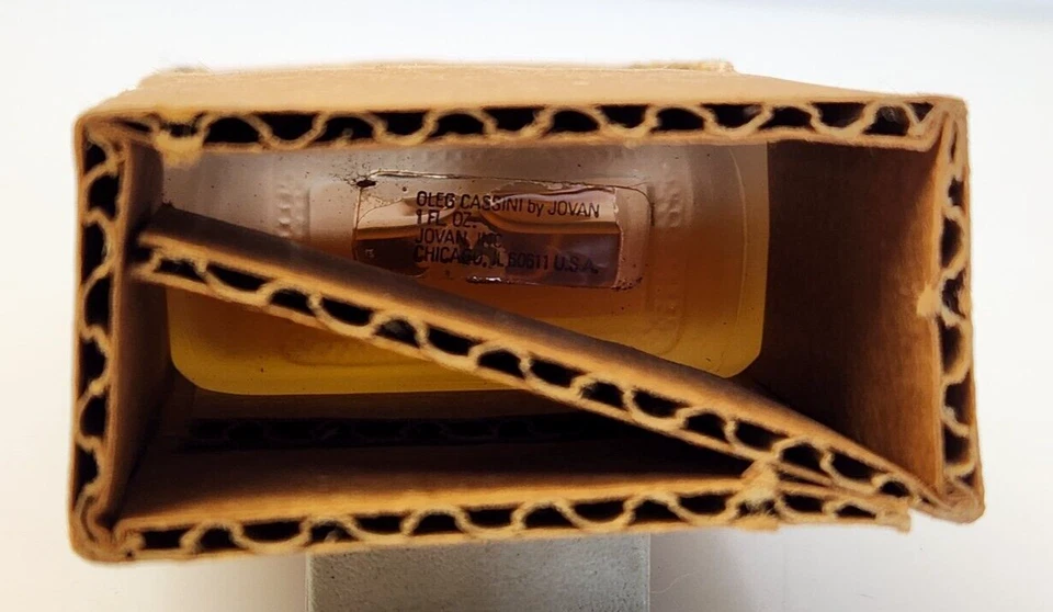 Vtg 1979 Oleg Cassini Men Aftershave/Cologne Jovan 1 FL OZ TESTER DISPLAY STAND - Image 4 of 4