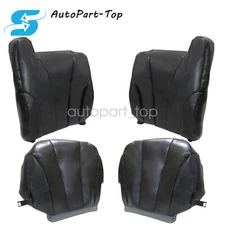 For 1999-2002 Chevy Silverado 1500 Driver & Passenger Bottom & Top Seat Cover US