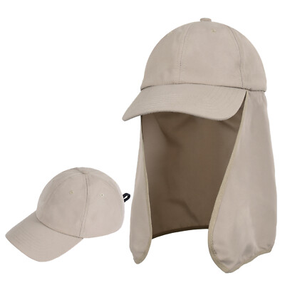 Wide Brim Sun Hat with Neck Flap, UPF 50+ Hiking Safari Fishing