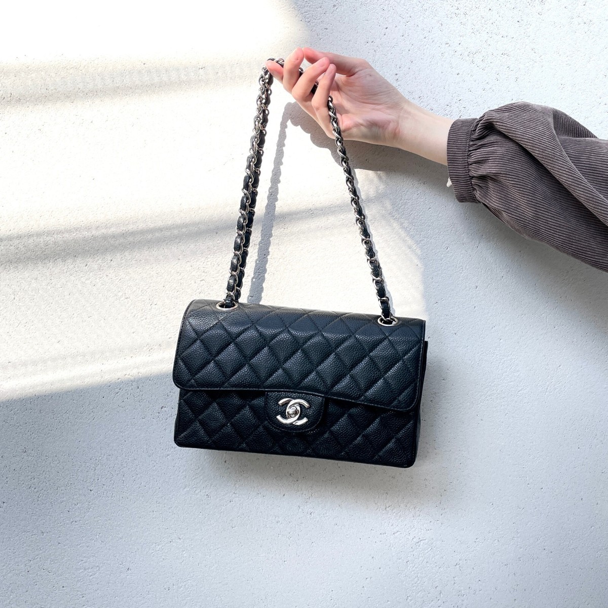RARE CHANEL Matelassé Leather Classic Flap W Chain Shoulder Bag | eBay