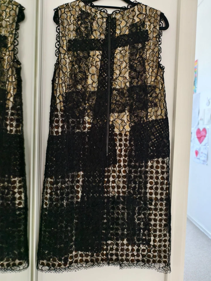 Vestido recto Bottega Veneta bordado con cordones $3000 original  Foto 2 de 4