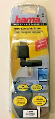 Hama! 83163 HDMI  Rotation Adapter, vergoldet, Super Flex ##