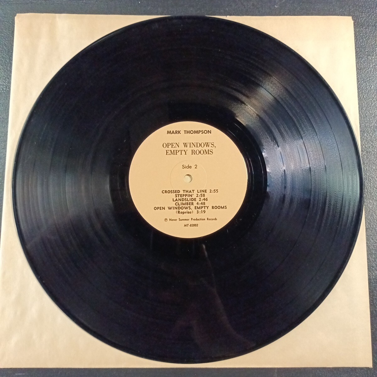 Mark Thompson Open Windows Empty Rooms. Low VG+Vinyl LP