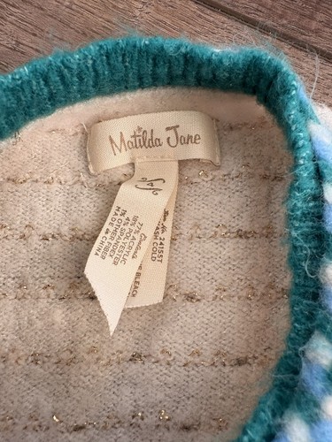 Matilda Jane WARMEST WISHES CARDIGAN SWEATER Make Believe Size 4 - Picture 3 of 6
