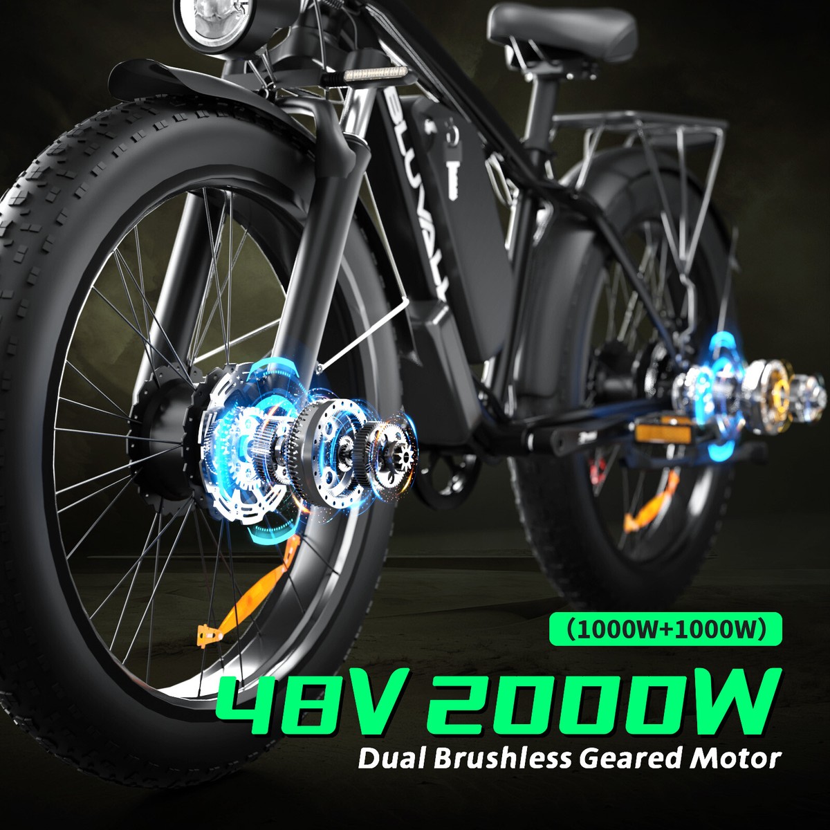 20 Electric bicycle 2000W Motor 48V 20Ah Off Road Mountain bike Fat Tire E-Bike 20 Electric bicycle 2000W Motor 48V 20Ah Off Road Mountain bike Fat Tire E-Bike