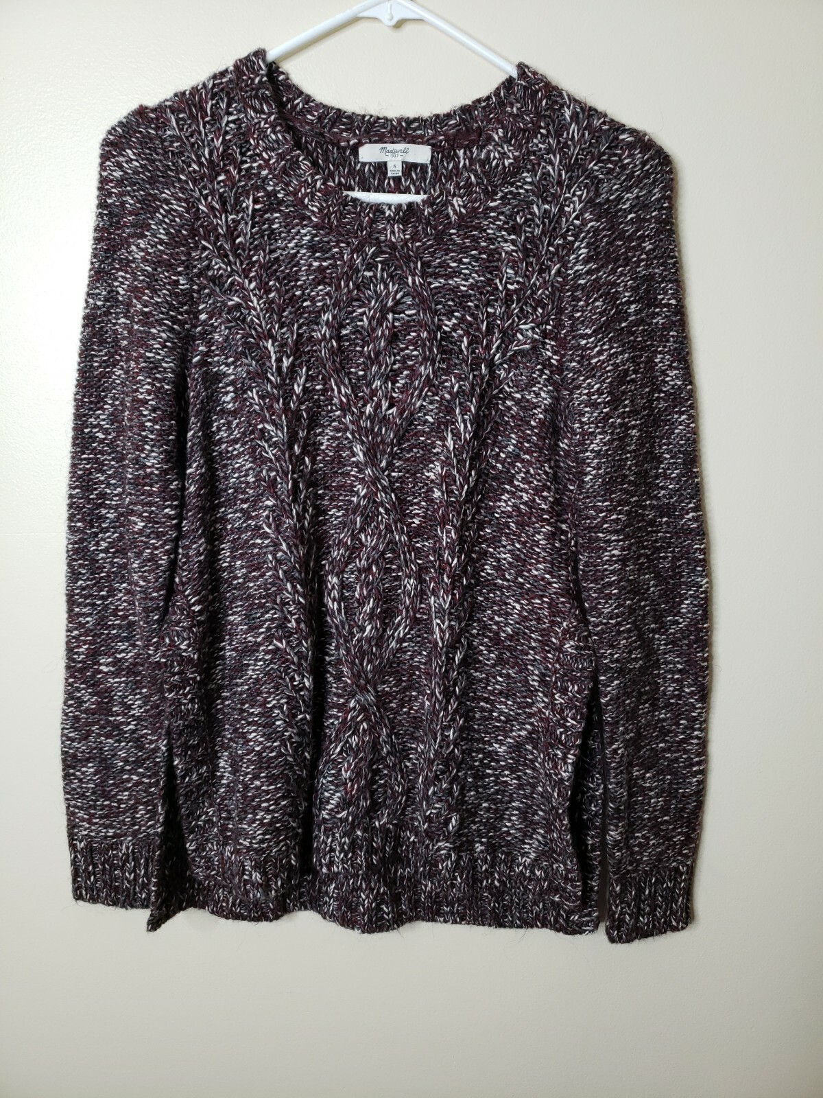 Madewell Firelight Side Split Pullover Cable Knit… - image 1