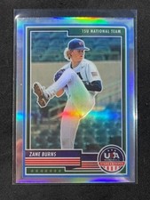 2023 Panini USA Stars & Stripes Zane Burns 23 Silver