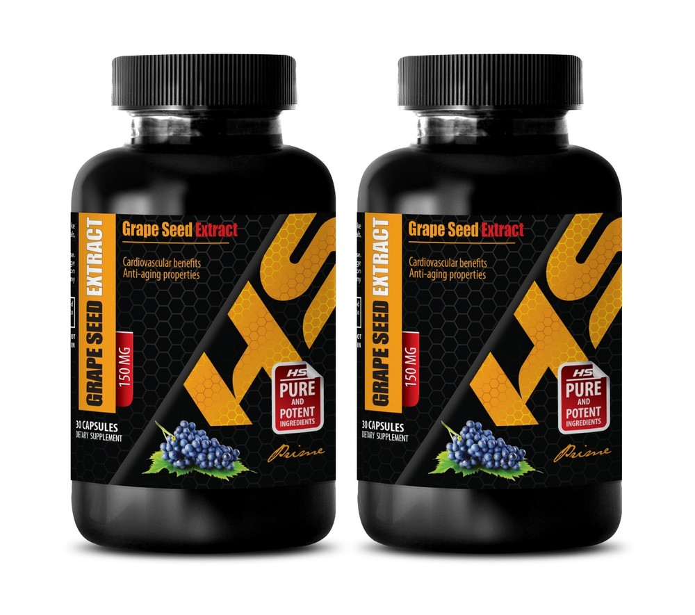 liver support - GRAPE SEED EXTRACT - energy supplement - 2 Bottles