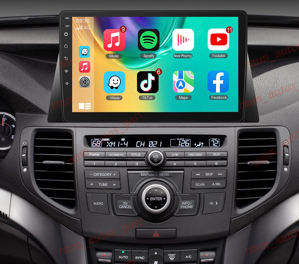 For Acura TSX 2009 2010 2011 2012 Android 14 Apple Carplay Car Stereo Radio GPS - Image 4 of 4