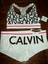 NWT CALVIN KLEIN COTTON MODAL BOYSHORT PANTIES BRA BRALETTE SET QF1512 S 1513 M