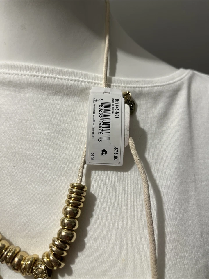 $75 Betsey Johnson Sueño de Betsey Piedra y Collar Facetado Largo Db14 Foto 4 de 4