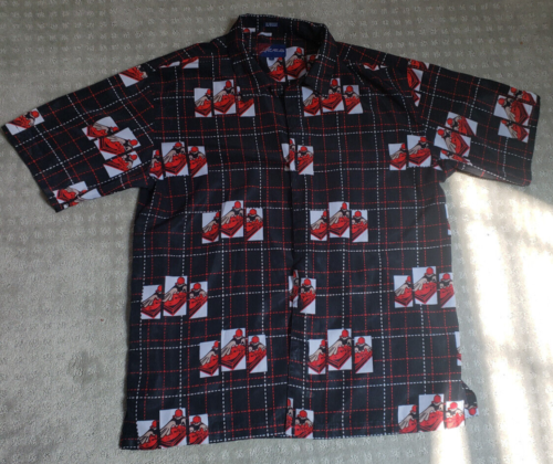 K.A.D. DJ deejay Technics SL-1200 turntable Hawaiian shirt X-LARGE XL POKER - Afbeelding 1 van 4