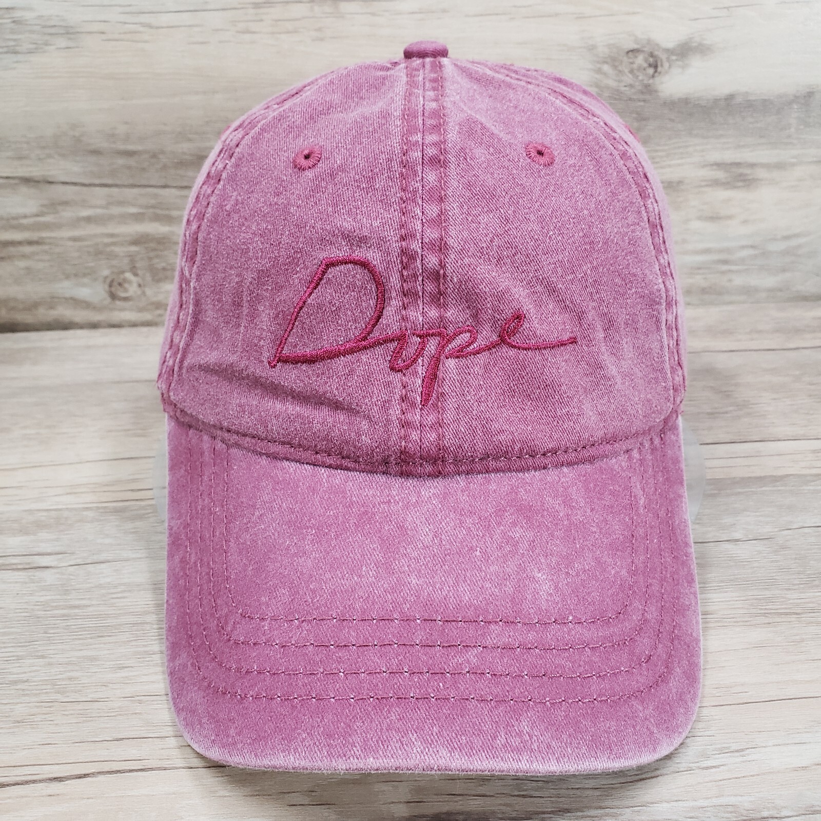 Dope Hat Cap Strap Back Adj Script Spell Out Logo… - image 1