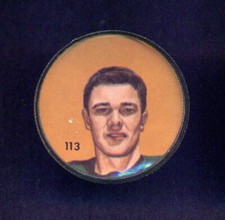 1963 CFL NALLEY'S POTATO FOOTBALL SP COIN #113 Jon Rechner VGEX Edmonton Eskimos