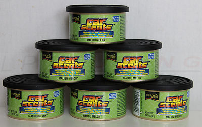 California Car Scents Duftdosen 6 Stück + 6 Deckel