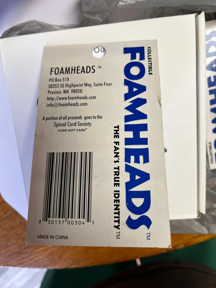 Seattle Mariner Moose FOAMHEAD KEY CHAIN 2002 - Image 2 of 2