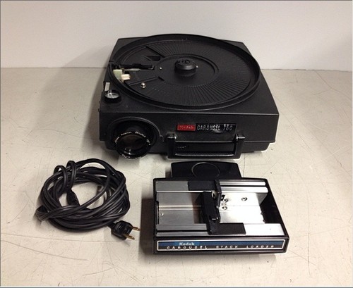 kodak carousel 750 slide projector with slide stack loader