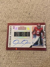 Josh Jacobs 2019 contenders draft college ticket auto autograph #9/23