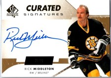 Rick Middleton 2022-23 SP Authentic Curated Signatures /99 #SPC-RM Auto Bruins