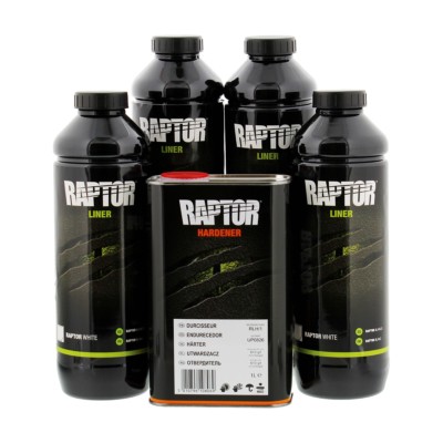 U-POL 4807 Raptor White Spray-On Truck Bed Liner Gallon ...