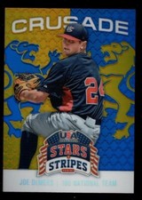 JOE DEMERS ROOKIE CRUSADE BLUE GOLD REFRACTOR RC 2015 USA BASEBALL STARS STRIPES