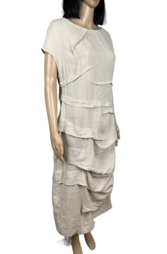 Ivan Grundahl Dapin asymmetrisches Kleid Leinen Größe 40 - Bild 4 von 15