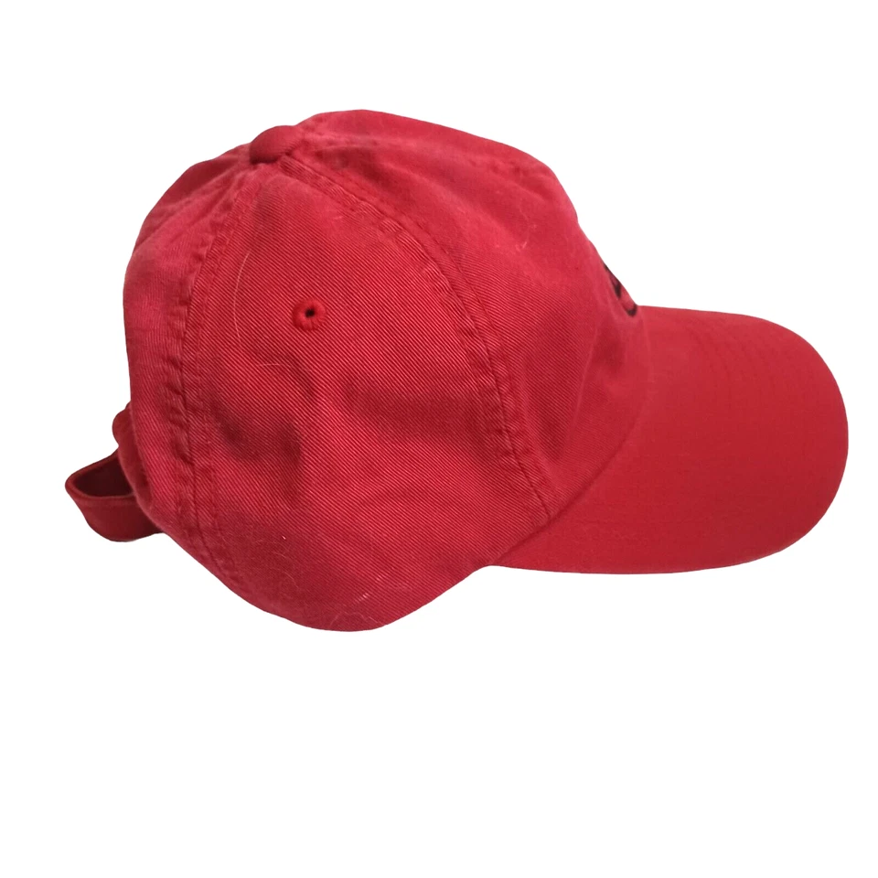 Volcom Smiley Face Adjustable Trucker Hat Logo Red - Image 4 of 4