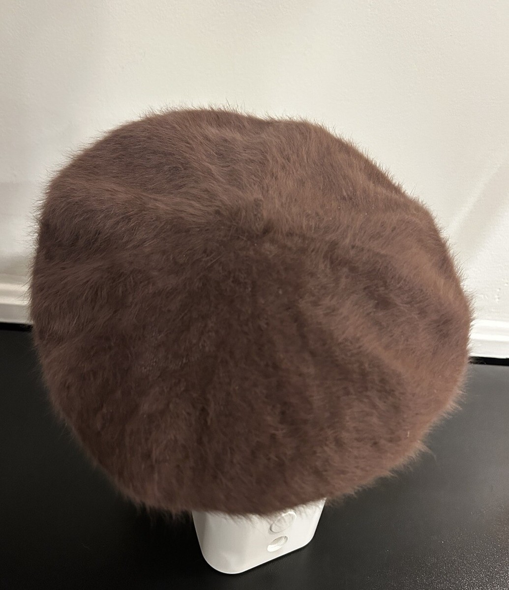 Vintage Sonia Rykiel Brown Angora Beret Hat Made in France  display picture 1