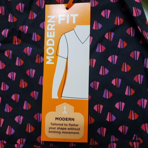 Women's Scrub Top Landau ProFlex 4163-HBPSL Hot Bijou Size Large - Picture 2 of 3