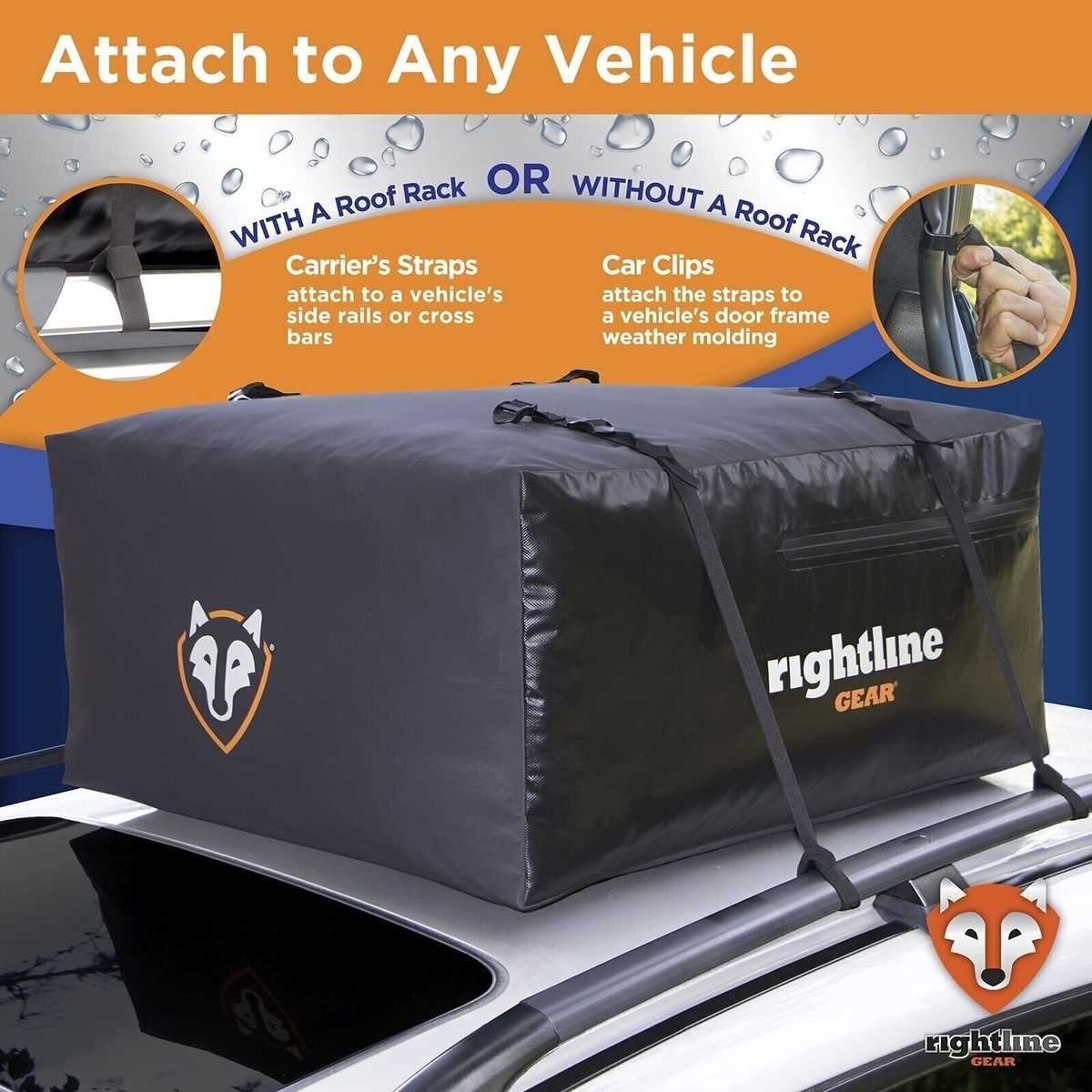 Rightline Gear Car Top Bag Without Roof Rack Rightline GEAR Range