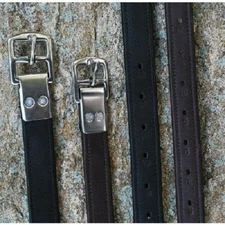 KL Select Black Oak Calf Lined Riveted Buckle Stirrup Leathers