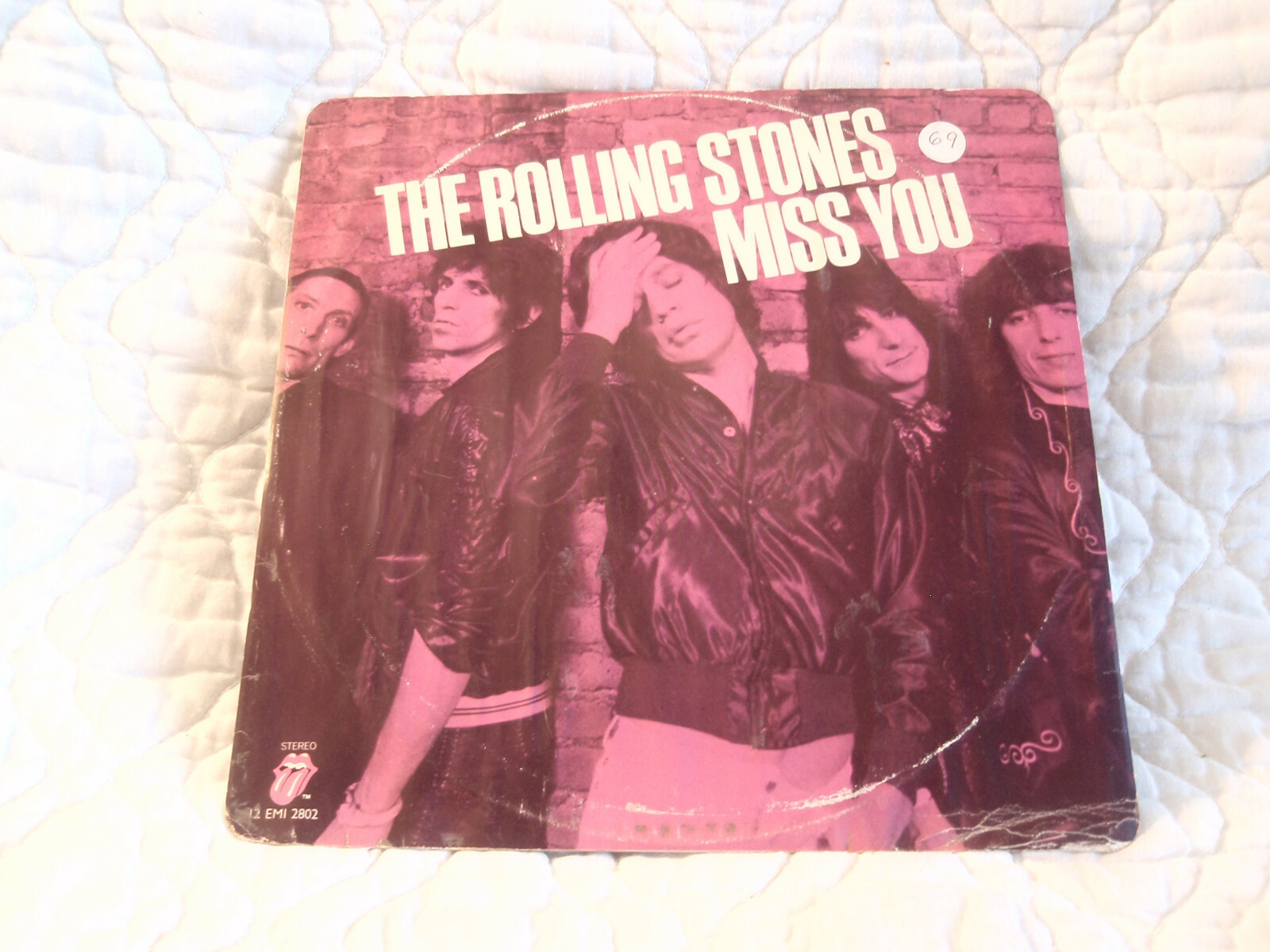 THE ROLLING STONES 12" + PS MISS YOU B/W FAR AWAY EYES RED VINYL SOME GIRLS LP