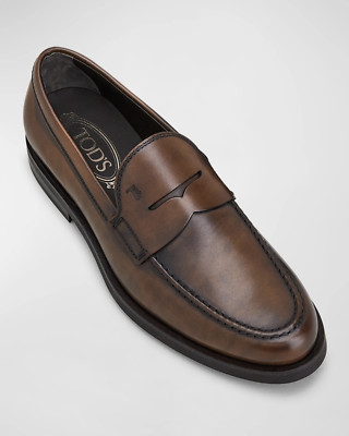 Tod's Men's Penny Leather Slip-On Loafers (worn once) Tod's size 13