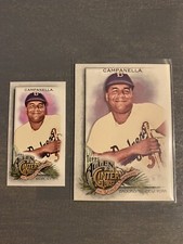 2022 Allen & Ginter Silver Hot Box #123 Roy Campanella + MINI Brooklyn Dodgers