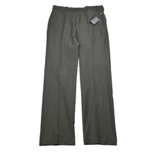 Michael Kors Performance Fall Dress Pants Mens 32x32 Army Green Classic Fit NEW