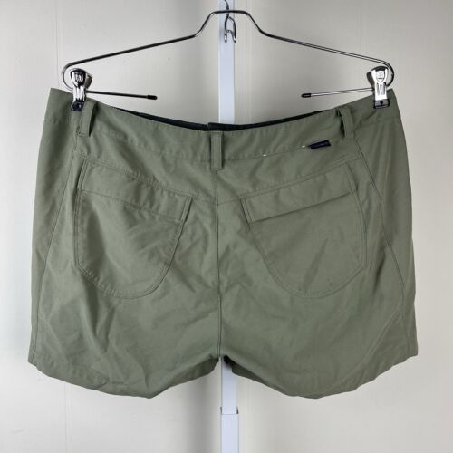 Patagonia Happy Hike Shorts Womens 12 Olive Green Outdoors Hiking - Picture 4 of 7