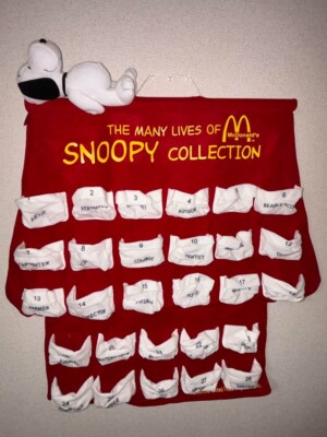 THE MANY LIVES OF SNOOPY Collection McDonald's Peanuts Plush