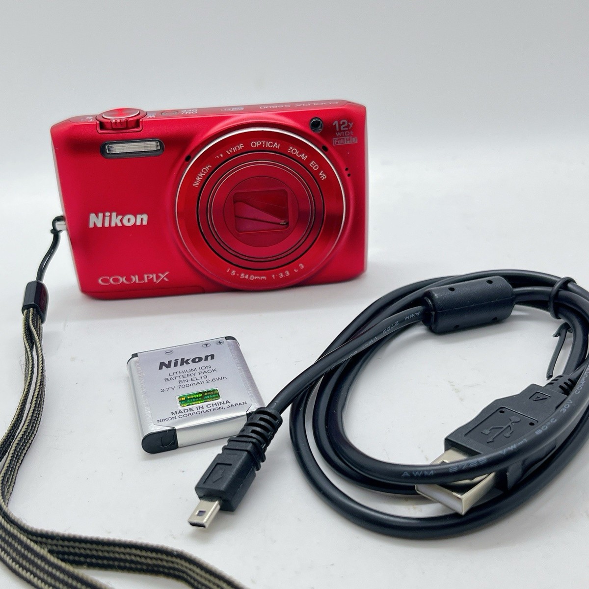 Nikon COOLPIX S6800 16.0MP Digital Camera - White for sale