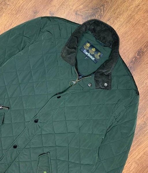 Men Barbour Jacket Green Polyester M