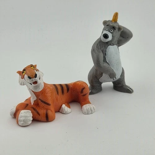 2 Disney Bullyland Jungle Book Figures - Baloo & Shere Khan