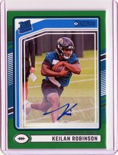 2024 Panini Donruss KEILAN ROBINSON Jaguars Green RC AUTO