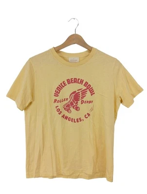 SéZANE T-shirt imprimé Dames Haut T EU 36 jaune primevère style décontracté - Photo 1/4