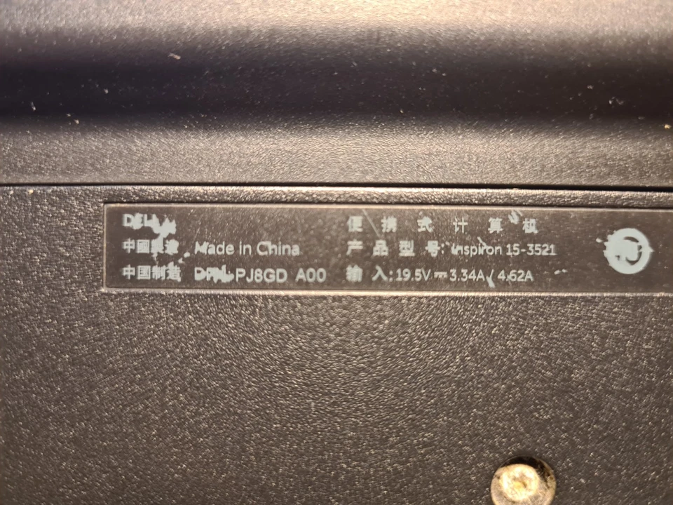 Dell Inspiron 15 3521 Laptop schwarz i3-2365M,8GB RAM,256GB SSD US Kb neuer Akku - Bild 2 von 4