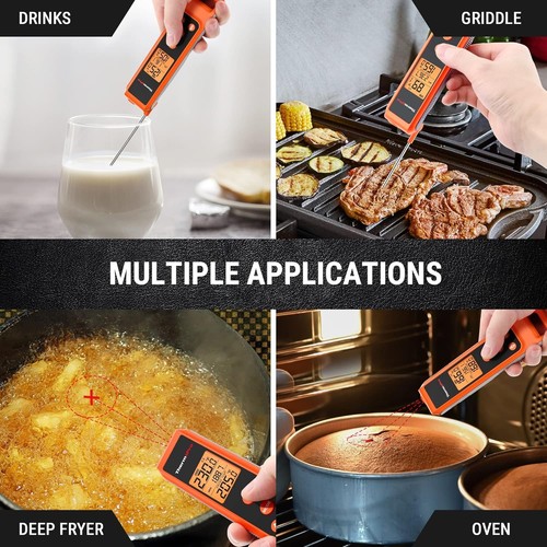 High Precision Infrared & Meat Probe Thermometer - 572°F Max Temp, Fast Response - Picture 9 of 11