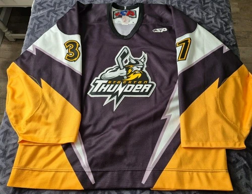 Stockton Thunder ECHL Cam Ellsworth 2006/07 Game Worn/ Used Hockey Jersey